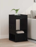 vidaXL Крайна масичка Черния дъб 30 x 30 x 56 см Инженерна дървесина