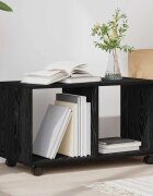 vidaXL Крайна масичка Черния дъб 72 x 33 x 425 см Инженерна дървесина