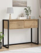 vidaXL Крайна масичка Дъб Артизан 100 x 36 x 75 см Инженерна дървесина