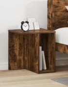 vidaXL Крайна масичка Димян дъб 37 x 32 x 40 см Инженерна дървесина