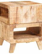 vidaXL Крайна масичка Кафяво 40 x 40 x 49 см Солидно мангово дърво