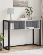 vidaXL Крайна масичка Сив Сонома 100 x 36 x 75 см Инженерна дървесина