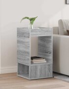 vidaXL Крайна масичка Сив Сонома 30 x 30 x 56 см Инженерна дървесина