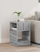 vidaXL Крайна масичка Сив Сонома 305 x 30 x 45 см Инженерна дървесина