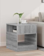 vidaXL Крайна масичка Сив Сонома 405 x 40 x 45 см Инженерна дървесина