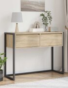 vidaXL Крайна масичка Сонома 100 x 36 x 75 см Инженерна дървесина