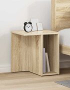 vidaXL Крайна масичка Сонома дъб 37 x 32 x 40 см Инженерна дървесина