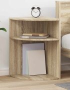 vidaXL Крайна масичка Сонома дъб 397 x 397 x 60 см