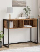 vidaXL Крайна масичка Старо дърво 100 x 36 x 75 см Инженерна дървесина