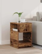 vidaXL Крайна масичка Старо дърво 305 x 30 x 45 см