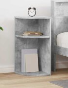 vidaXL Крайна масичка Циментено сиво 296 x 296 x 60 см