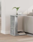 vidaXL Крайна масичка Циментено сиво 35 x 25 x 50 см