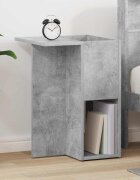 vidaXL Крайна масичка Циментено сиво 35 x 40 x 55 см