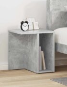 vidaXL Крайна масичка Циментено сиво 37 x 32 x 40 см
