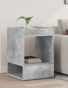 vidaXL Крайна масичка Циментено сиво 40 x 40 x 56 см