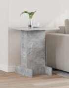 vidaXL Крайна масичка Циментено сиво 445 х 45 х 55 см