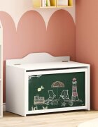 vidaXL Креативно съхранение за деца ROROS Бяло 73 x 40 x 55 см