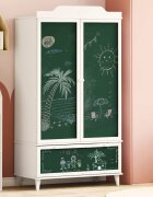 vidaXL Креативно съхранение за деца ROROS Бяло 90 x 45 x 165 см