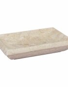 vidaXL Кремава мивка 50x35x10 см мрамор