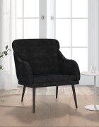 vidaXL Кресло черно 63x76x80 см кадифе