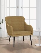 vidaXL Кресло кафяво 63x76x80 см кадифе