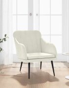 vidaXL Кресло кремаво 63x76x80 см кадифе