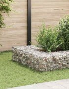 vidaXL Кубичен габион повдигната леха стоманена тел 30x30x30 cм