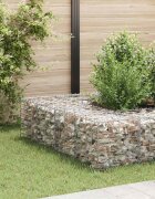 vidaXL Кубичен габион повдигната леха стоманена тел 40x40x40 cм