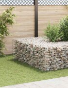 vidaXL Кубичен габион повдигната леха стоманена тел 60x60x60 cм