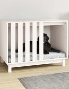 vidaXL Кучешка къща Бяло 90 x 60 x 67 см