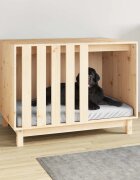 vidaXL Кучешка къща Натурално 90 x 60 x 67 см