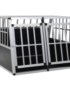 vidaXL Кучешка клетка с две врати 94x88x69 см
