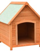 vidaXL Кучешка колиба чам и ела масив 72x85x82 см