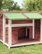 vidaXL Кучешка колиба мока 96x87x805 см бор масив