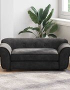 vidaXL Кучешки диван черен 72x45x30 см плюш