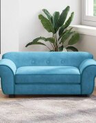 vidaXL Кучешки диван тюркоаз 72x45x30 см плюш