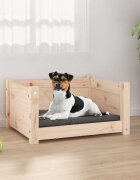 vidaXL Кучешко легло 555x455x28 см масивна борова дървесина
