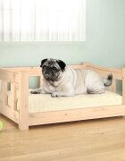 vidaXL Кучешко легло 655x505x28 см борова дървесина масив