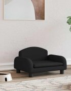 vidaXL Кучешко легло черно 50x40x30 см кадифе