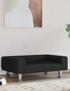vidaXL Кучешко легло черно 70x45x265 см кадифе