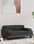vidaXL Кучешко легло черно 70x45x30 см изкуствена кожа