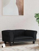 vidaXL Кучешко легло черно 70x45x30 см кадифе