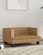 vidaXL Кучешко легло Кафяв 60x40x30 см кадифе