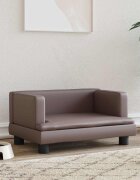 vidaXL Кучешко легло кафяво 60x40x30 см изкуствена кожа