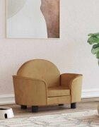 vidaXL Кучешко легло кафяво 66x40x45 см кадифе