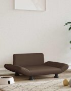 vidaXL Кучешко легло кафяво 70x45x28 см изкуствена кожа