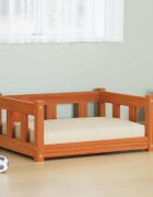 vidaXL Кучешко легло Кафяво с восъчно покритие 655 x 50 x 28 см