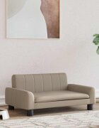 vidaXL Кучешко легло капучино 70x45x30 см изкуствена кожа