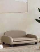 vidaXL Кучешко легло капучино 70x45x30 см изкуствена кожа