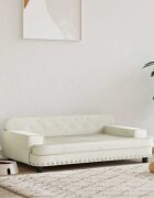 vidaXL Кучешко легло кремава 90x53x30 см кадифе